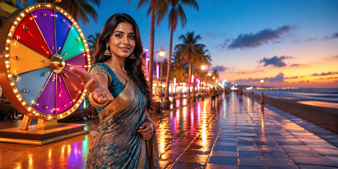 Bright slot machines lighting up casino floor near Chennai Marina Beach